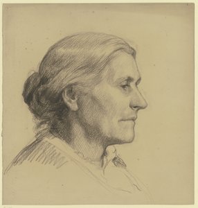 Portrait of an Older Lady Facing Right
