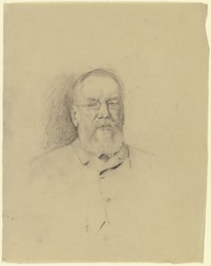 Portrait of an Elderly Man with Glasses by Otto Scholderer