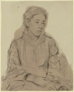 Portrait of a Young Girl by Otto Scholderer