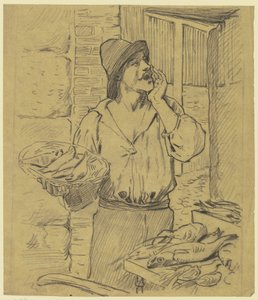 Fish Monger by Otto Scholderer
