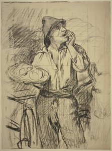 Fishmonger by Otto Scholderer