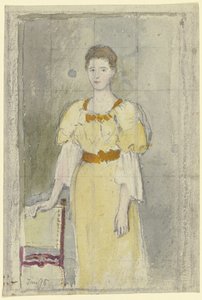 Lady, Standing by Otto Scholderer