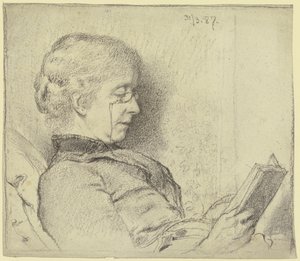 Luise Scholderer Reading by Otto Scholderer