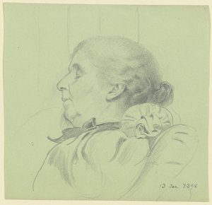 Luise Scholderer Sleeping by Otto Scholderer