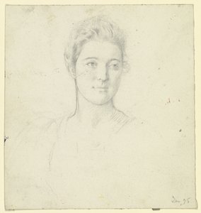 Portrait of Miss Martin by Otto Scholderer