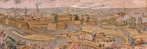 Flemish tapestry. Series Triumphs and battles of Archduke Albert. Assault and capture of the entrenched battlefield of Hulst. Sixth tapestry in the series. Model Otto van Veen and Hans I Snellinck. Manufacture Martin Reynbouts, Brussels