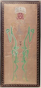 Arabic Calligraphy with the Names of Muhammad, Ali, Hassan, and Hussein by Ottoman School