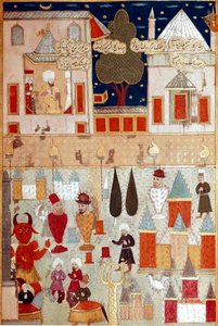 Festivities for the circumcision of the son of Sultan Murad II by Ottoman School