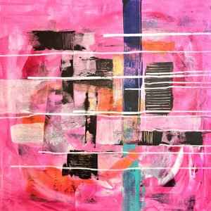Vibrant Pink Abstract