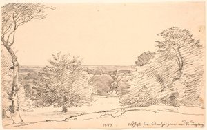 Landscape with Trees and Wide View from Ambjergene towards Vordingborg by P.C. Skovgaard