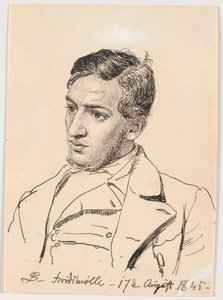 Portrait of the Painter Carlo Dalgas by P.C. Skovgaard