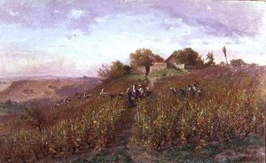 Vintage on the slopes of the Arve by P.E. Rischgitz