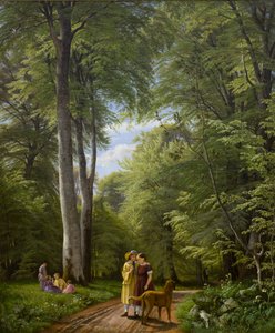 Beech Forest in May. Motif from Iselingen. by P. C. Skovgaard