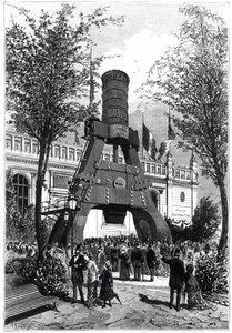 Universal Exhibition in Paris in 1878: The Le Creusot Power Hammer in Champs-de-Mars by P. Ferat