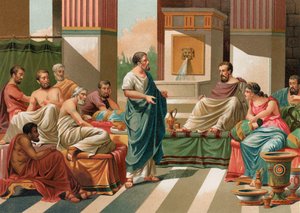 Banquet given by the Seven Sages of Greece by P. Ros