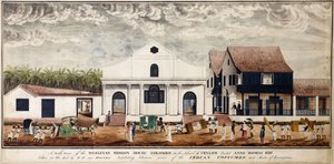 A South View of the Wesleyan Mission House, Colombo on the Island of Ceylon, Erected Anno Domini 1816 by P. van Houten