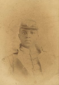 Cabinet Card of Col. Charles Young as a Cadet at West Point