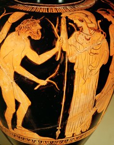 Ulysses and Athena at the Meeting with Nausicaa