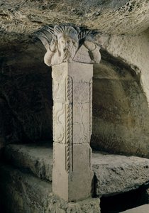 Column from the Crypt, with the Head of Moses Forming the Capital, AD 415