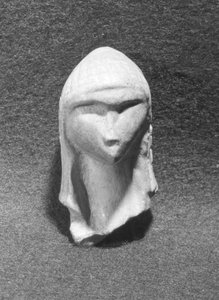 Head of a Woman Known as Venus of Brassempouy, c. 21000 BC
