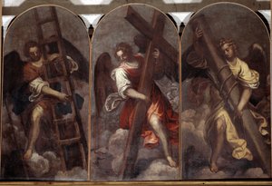 Angels Holding the Tools of the Passion by Palma Il Giovane
