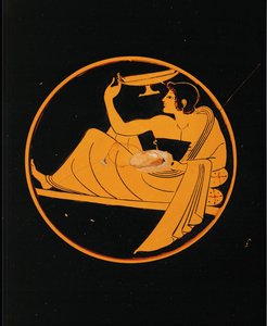 Young Man Playing the Cottabe