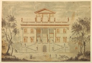 Elevation of a Villa, 1750–70 by Paolo Posi
