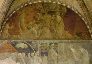 Noah and the Flood, Fresco in the Chiostro Verde
