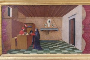 Predella of the profanation of the host (detail) by Paolo Uccello