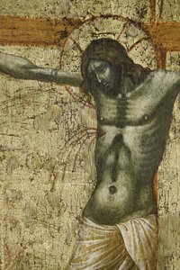 Christ (detail) by Paolo Veneziano