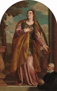 Saint Lucy and a Donor by Paolo Veronese