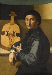 Portrait of a Viola Player by Paolo Zacchia the Elder