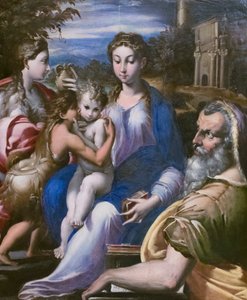 Holy Family with Saint John the Baptist and Mary Magdalene