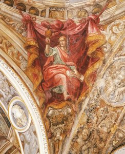 St Hilary of Poitiers by Francesco Mazzola, Known as Parmigianino (1503-1540), Fresco, Church of San Giovanni Evangelista, Parma