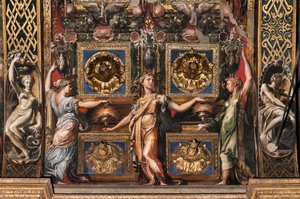 The Three Wise Virgins and Three Foolish Virgins (detail)