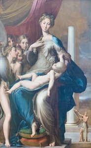 Madonna and Child with Angels, known as Madonna of the Long Neck