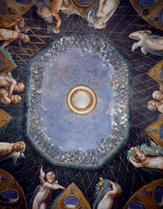 Putti and Glimpse of Sky (detail)
