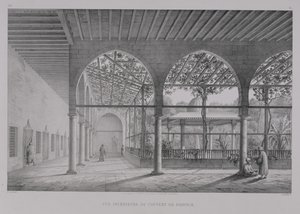 View of the Interior of the Dervish Convent, in Cairo, from 