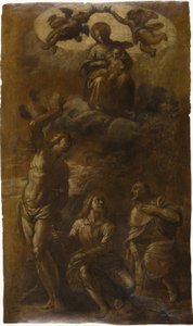 Virgin and Child in Glory with Saints Sebastian, John the Evangelist, and Roch