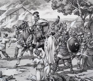 Barbarian Attack on the Romano British