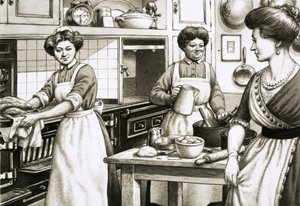 Cooking in Edwardian Times Was Done on Coal-Fired Ranges