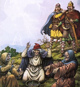 Macbeth and the three witches