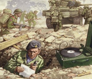Reporting from the Normandy landings