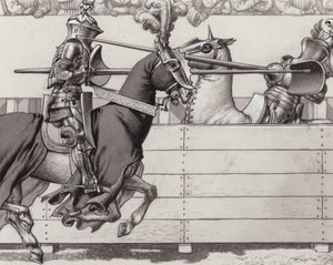 Jousting knights