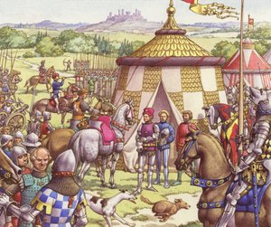 Mercenaries Camped in Italy in the Middle Ages