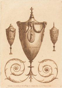 Three Classical Vases, One with Flourishes by Patrick Begbie