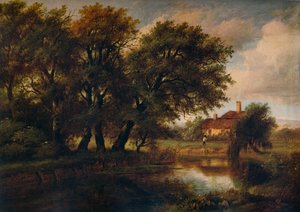 Old Cottages on the Brent, looking towards Harrow
