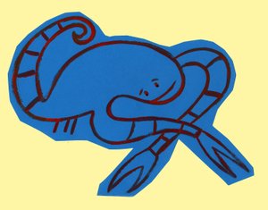 Horoscope: the sign of the scorpion. Illustration by P. La Porta.