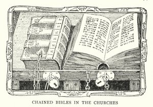 Chained Bible in a church, time of King Henry VIII
