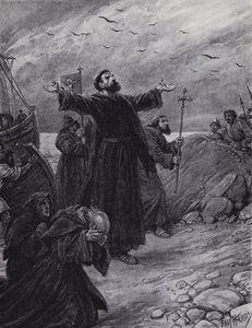 St Augustine arriving in Kent, AD 597